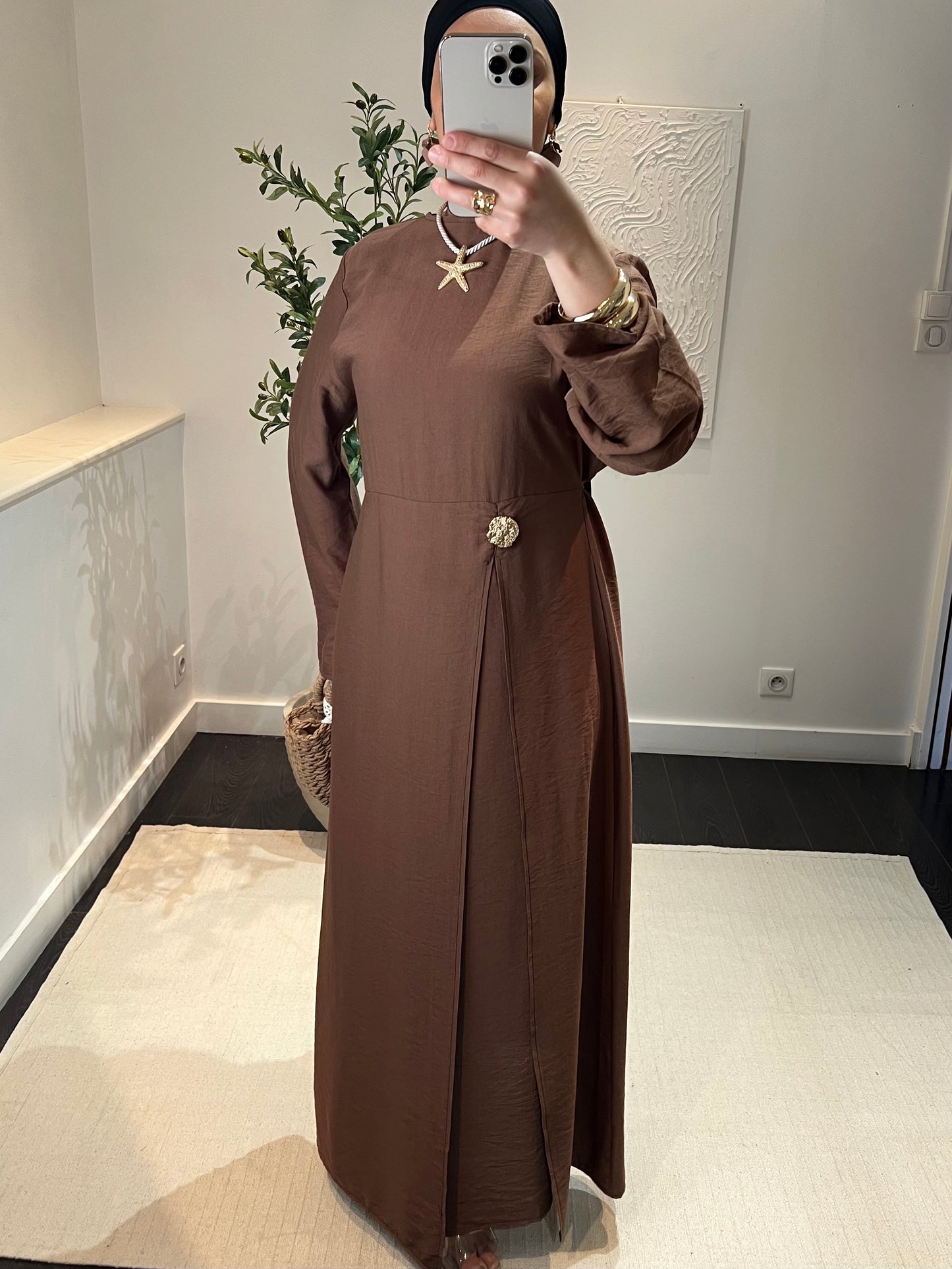Robe ajustable | Marron