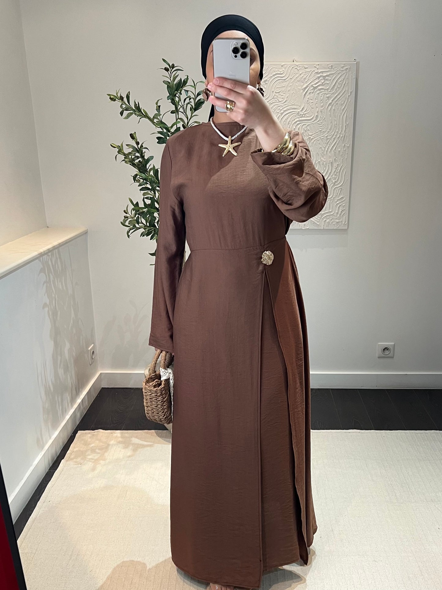 Robe ajustable | Marron