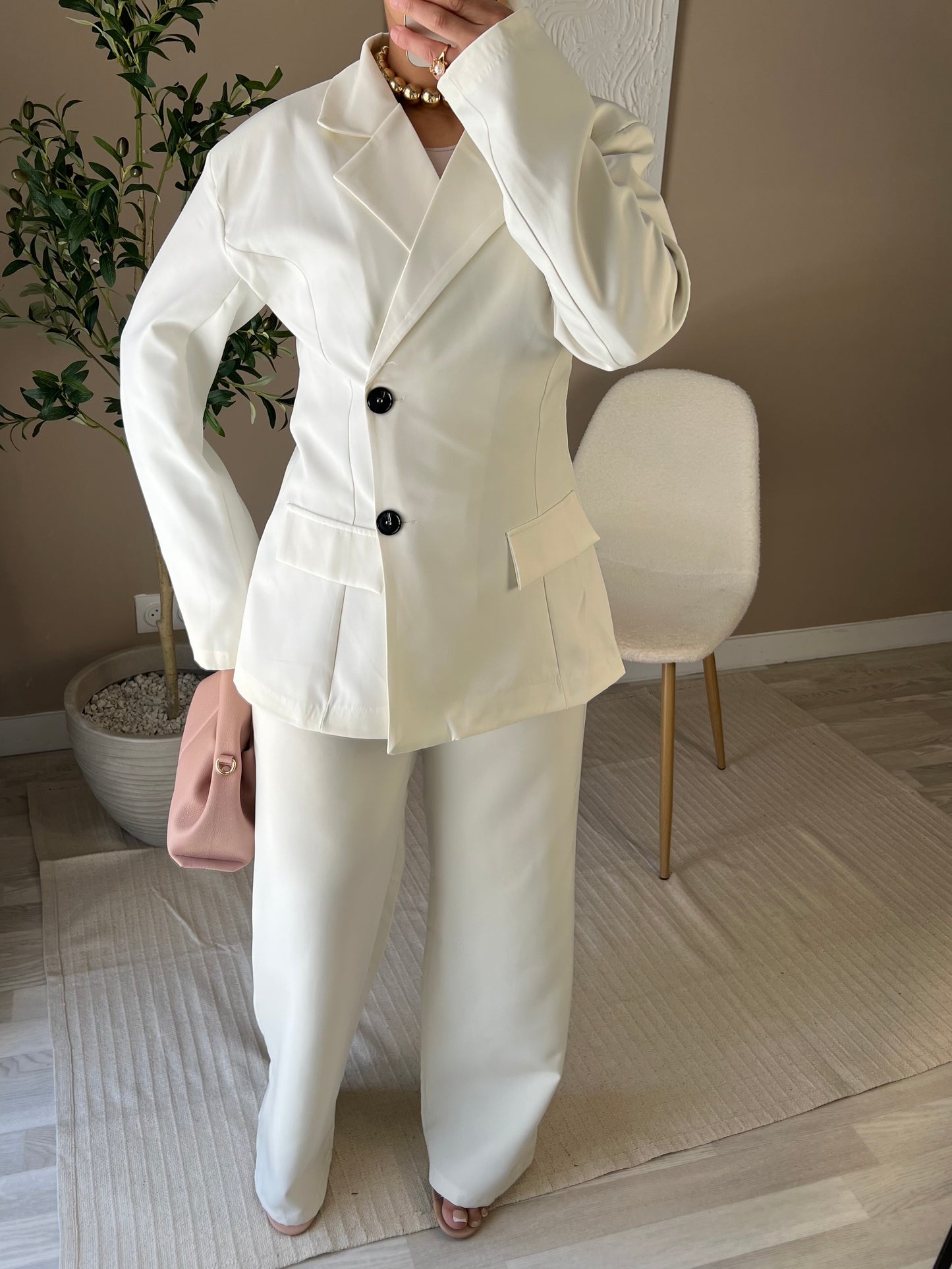 Ensemble blazer JADE | blanc