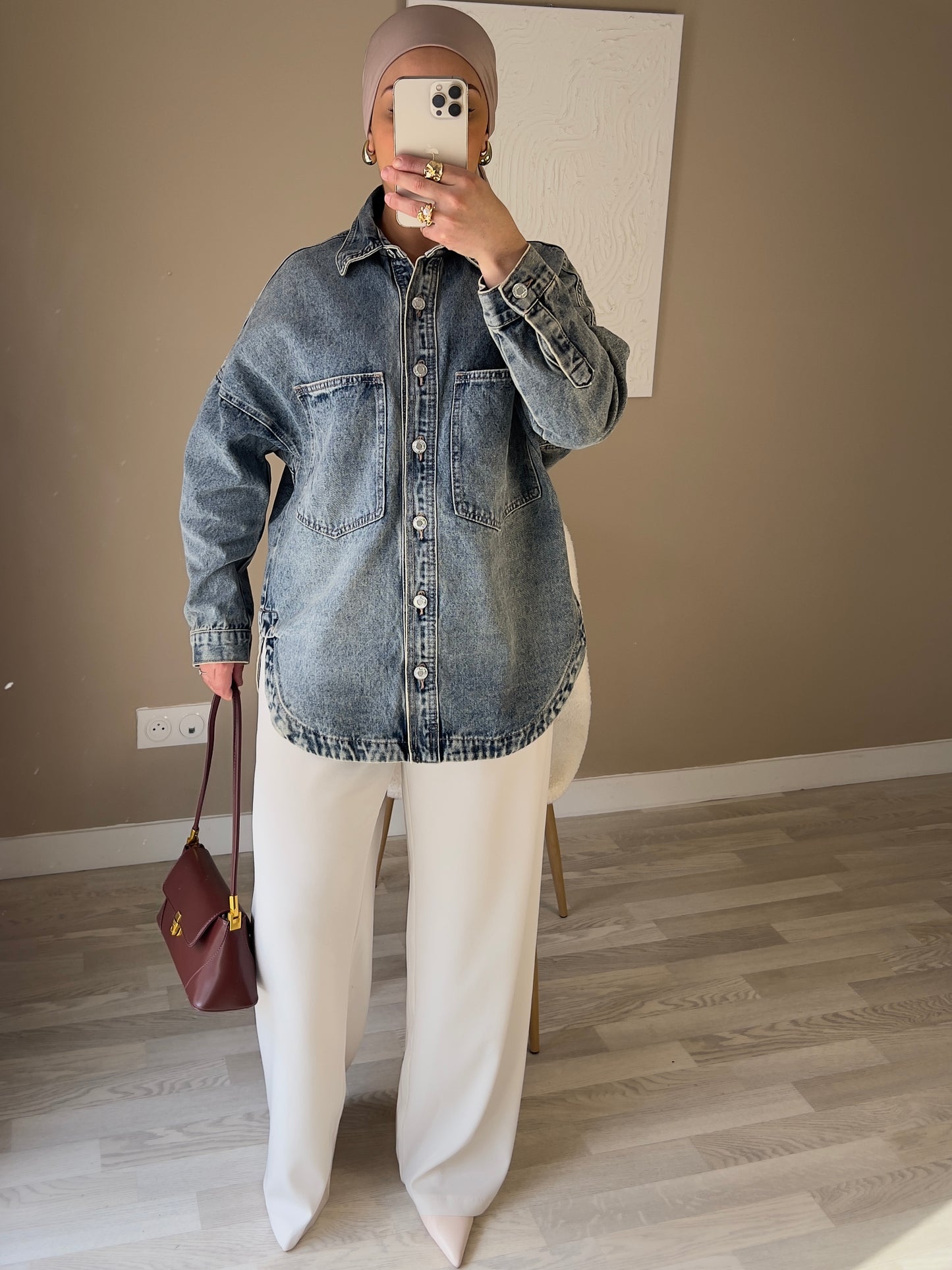 Pantalon élégant de tailleur à pinces | Blanc écru