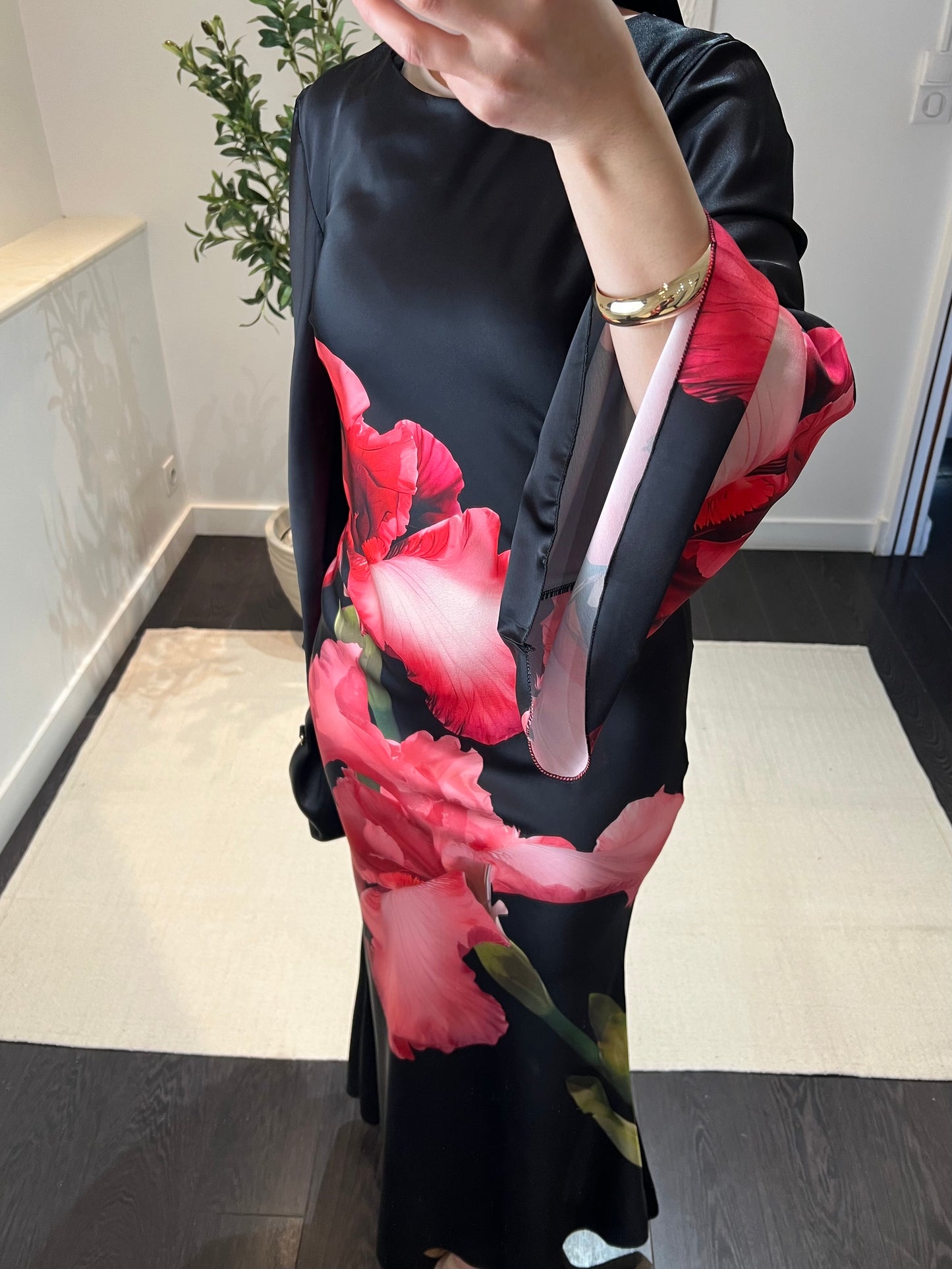 Robe Floral | Noir