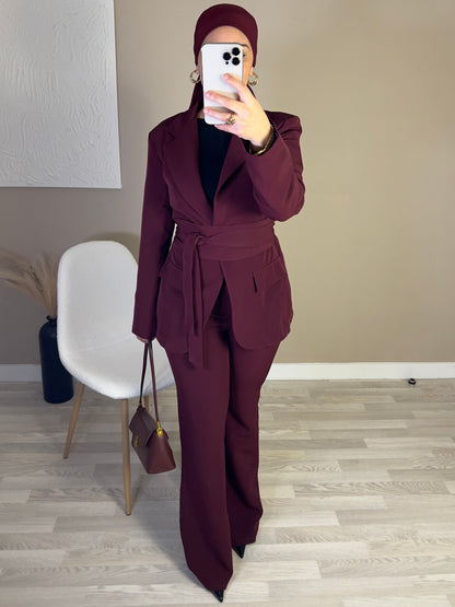 Ensemble élégant | Burgundy PRÉ-COMMANDE