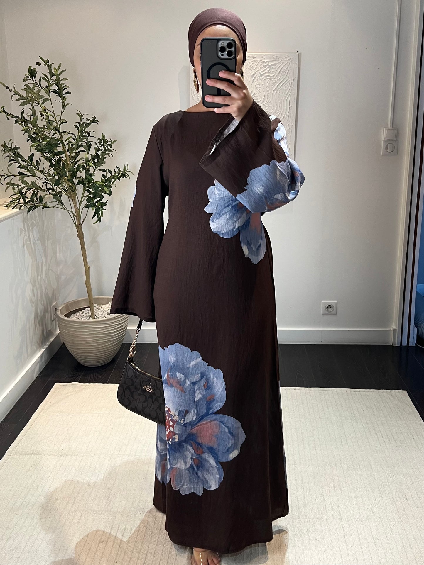 Robe Floral NEJ | Marron