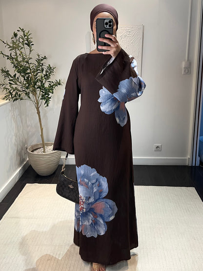 Robe Floral NEJ | Marron