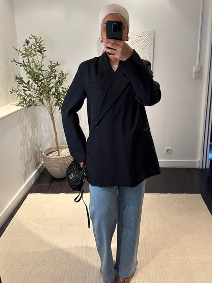 Blazer asymétrique | Noir