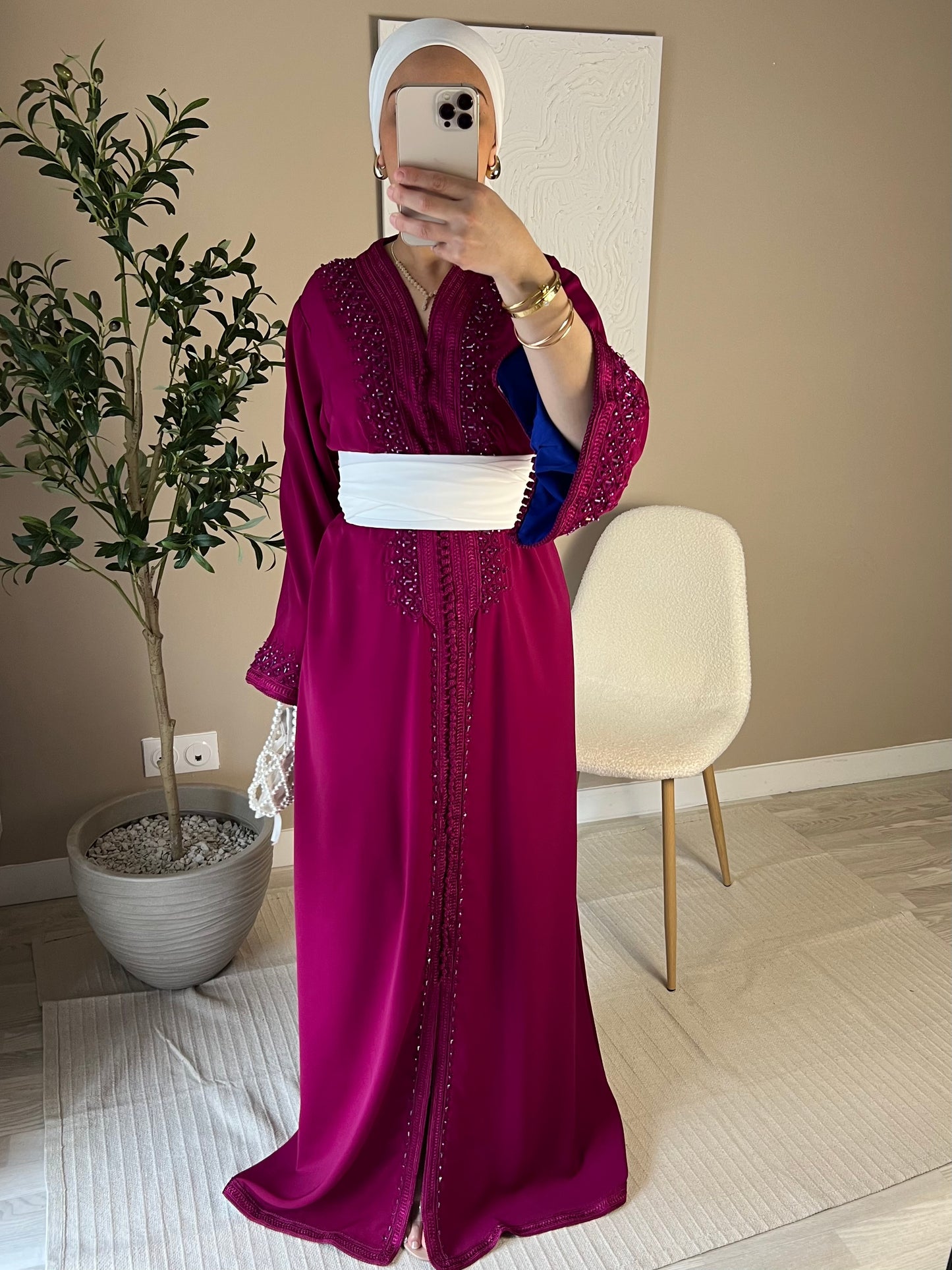 [CRÉATION] Caftan | Rouge Cerise