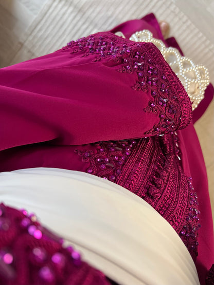 [CRÉATION] Caftan | Rouge Cerise