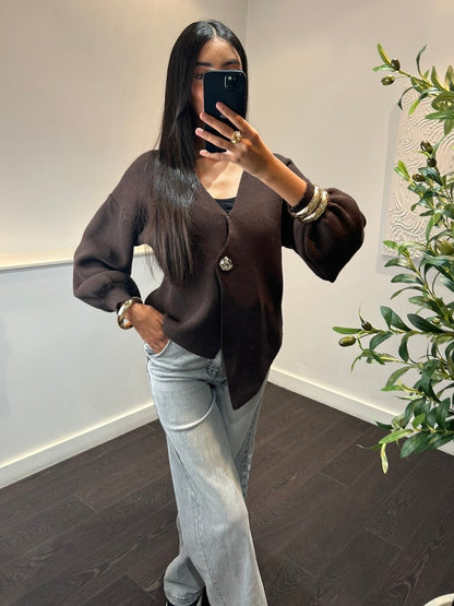 Cardigan SARA | Marron