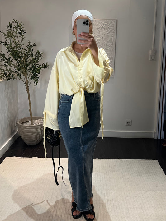 Jupe en jean MAÏNA | Bleu jean