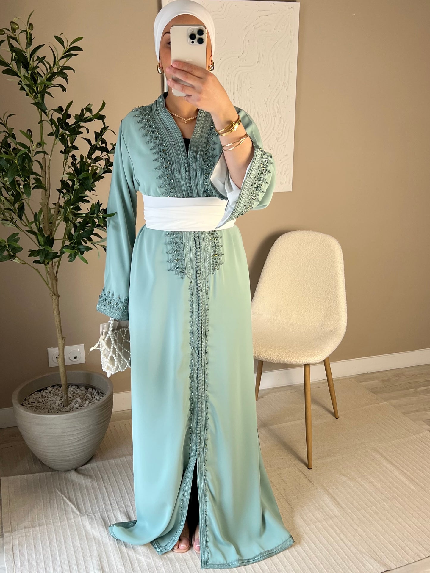 [CRÉATION] Caftan | Vert eau