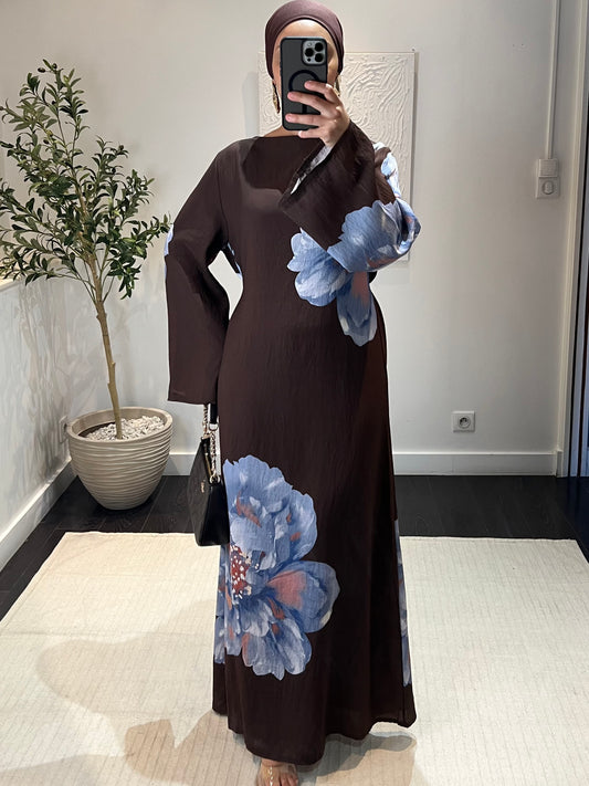 Robe Floral NEJ | Marron