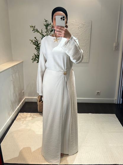 Robe effet lin