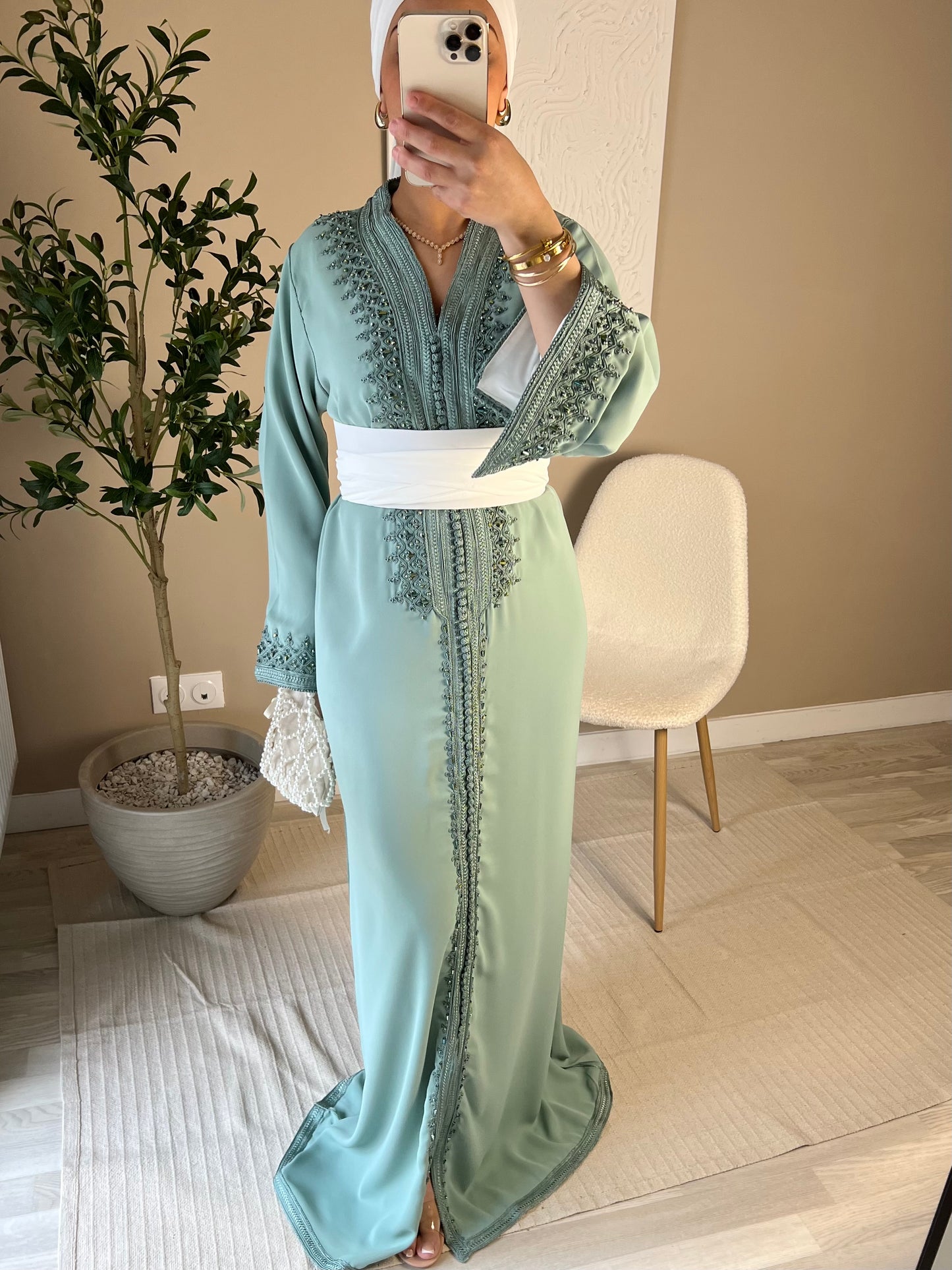 [CRÉATION] Caftan | Vert eau