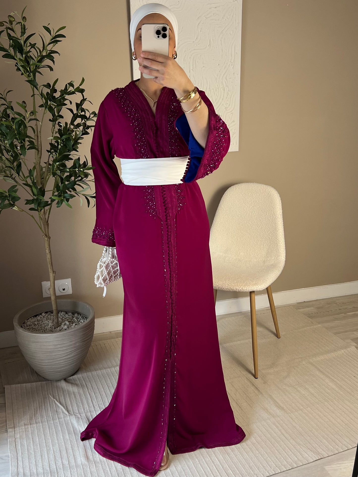 [CRÉATION] Caftan | Rouge Cerise