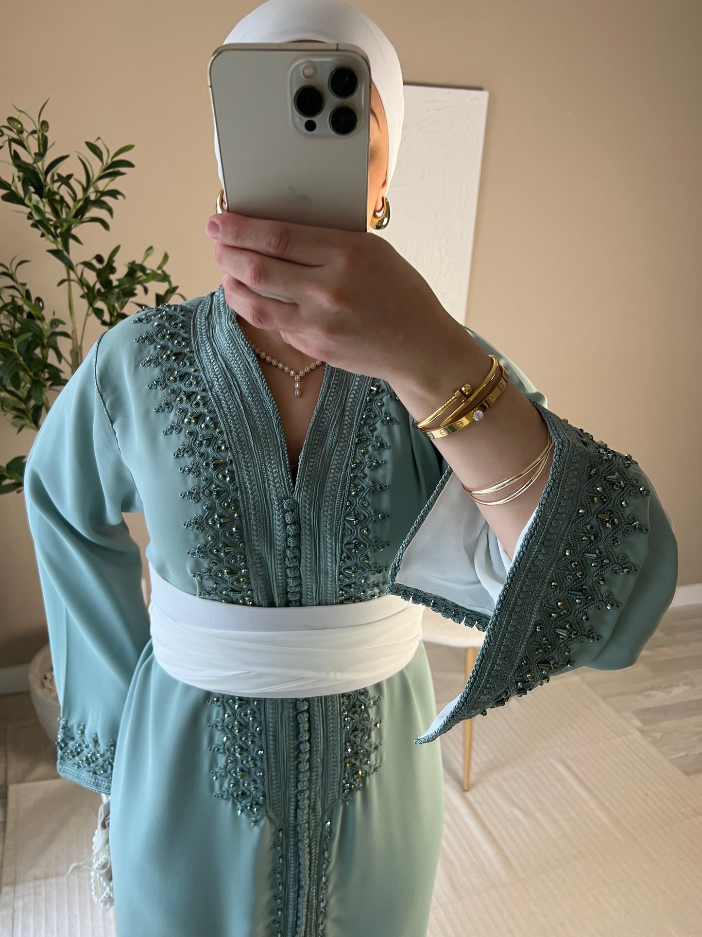 [CRÉATION] Caftan | Vert eau