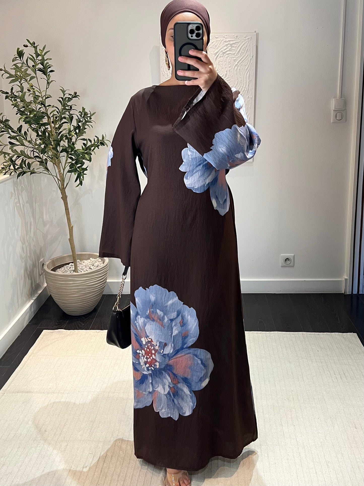 Robe Floral NEJ | Marron