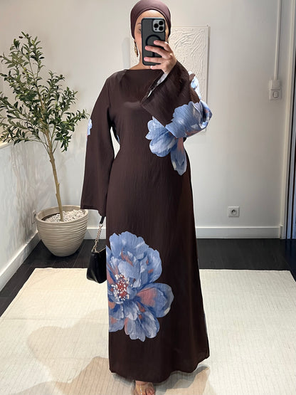 Robe Floral NEJ | Marron
