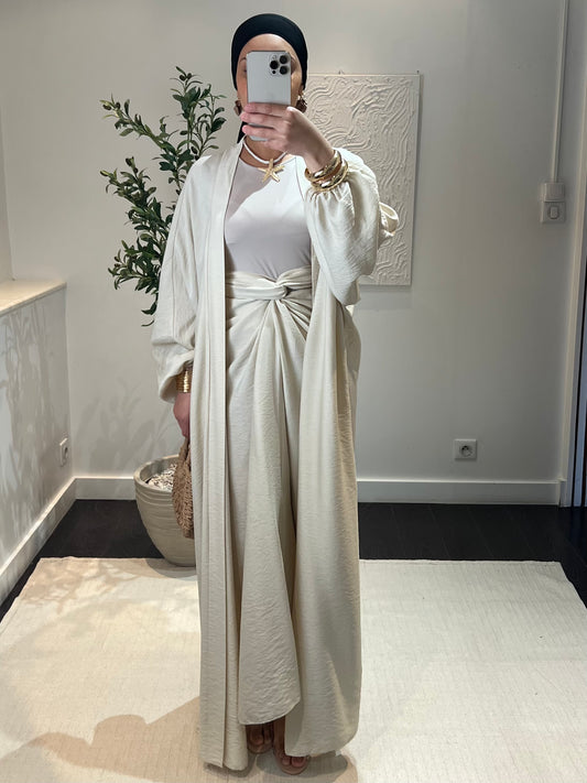 Ensemble jupe | blanc écru