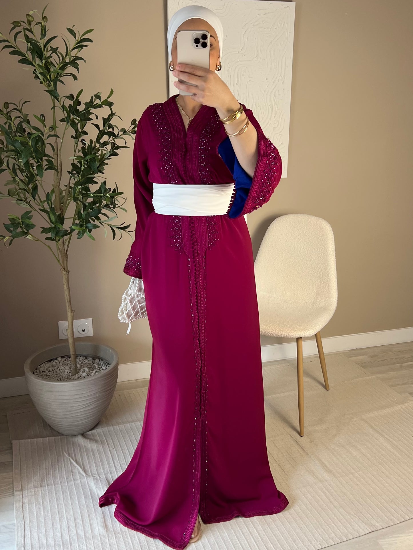 [CRÉATION] Caftan | Rouge Cerise