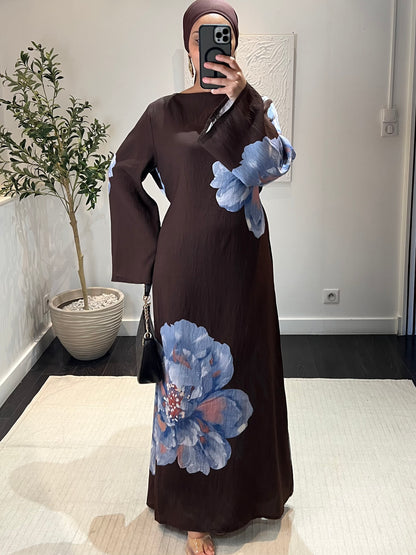 Robe Floral NEJ | Marron