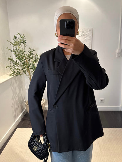 Blazer asymétrique | Noir