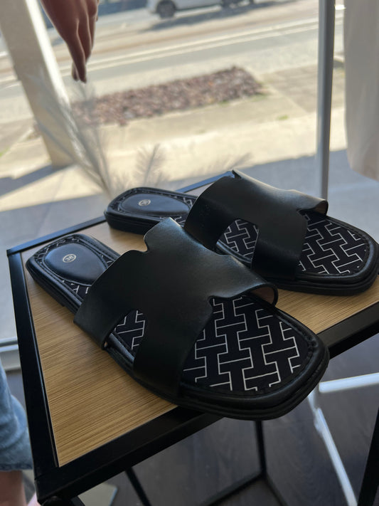 Claquette inspi H | Noir