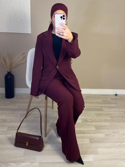 Ensemble élégant | Burgundy PRÉ-COMMANDE