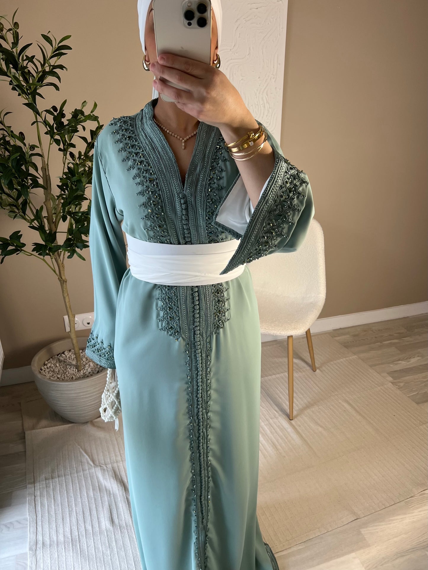 [CRÉATION] Caftan | Vert eau