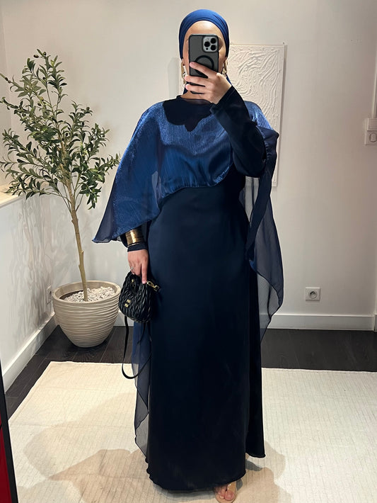 Robe cape ALWA | Bleu